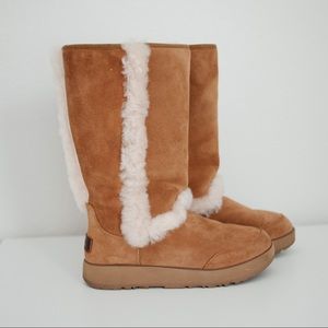 UGG | Sundance Waterproof Chestnut Tall Boots Size 7 Fall Winter
